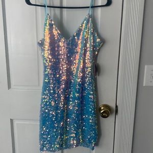 Sequin dress. Iridescent. New with tags. Size small from Windsor